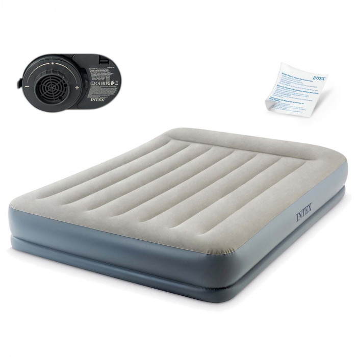 Inflatable mattress with built-in electric pump INTEX 64118