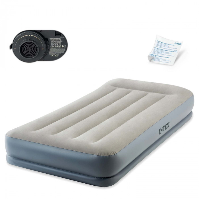 Inflatable mattress with built-in electric pump single person INTEX 64116ND