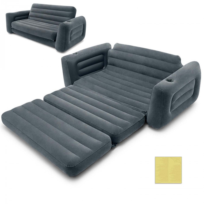 Inflatable sofa reclining chair 2-in-1 Intex 66552.