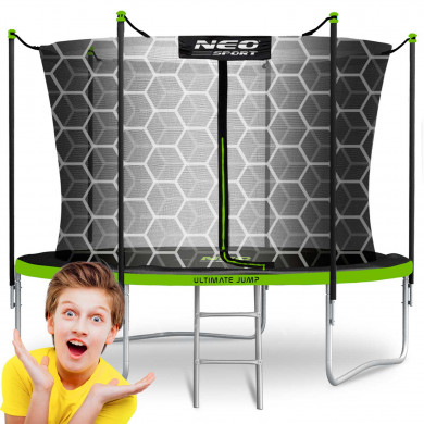 Garden trampoline 10ft/312cm with indoor net and ladder Neo-Sport