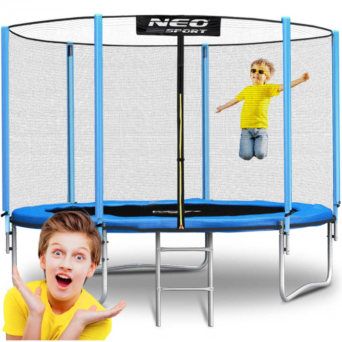 Garden trampoline 10ft/312cm with outdoor net and ladder