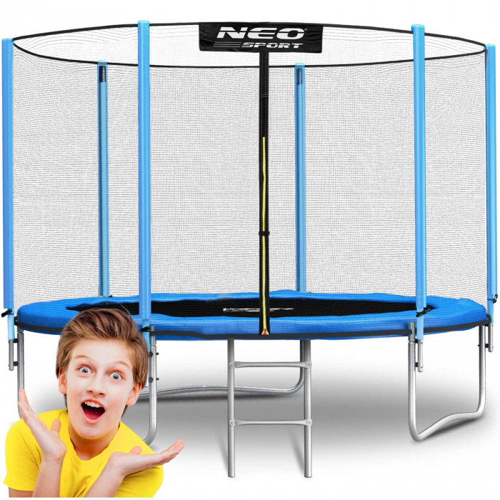 Garden trampoline 8ft/252cm outdoor net and ladder