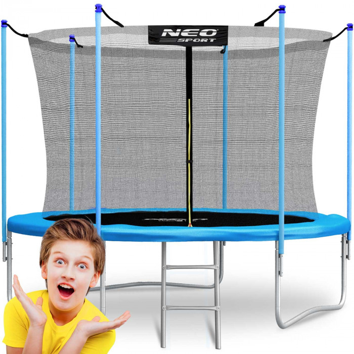 Garden trampoline 8ft/252cm inner net and ladder