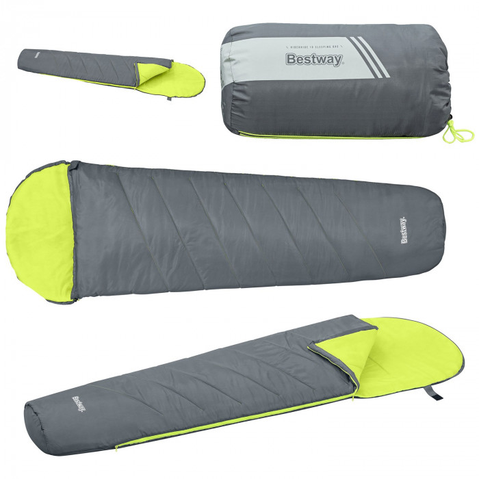 bestway hiking sleeping bag 68102 green