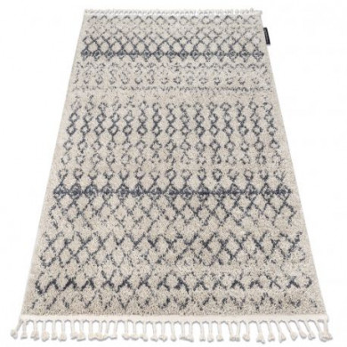 Carpet BERBER AGADIR G0522 cream / grey Fringe Berber Moroccan shaggy