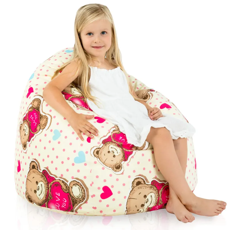 Kids Bean Bag Chair L - Premium Printed Fabric – view 17