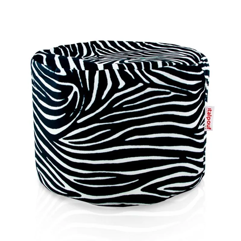 Round Cylinder Pouffe - Premium Printed Fabric – view 12