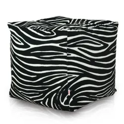 Square Cube Ottoman - Premium Printed Fabric