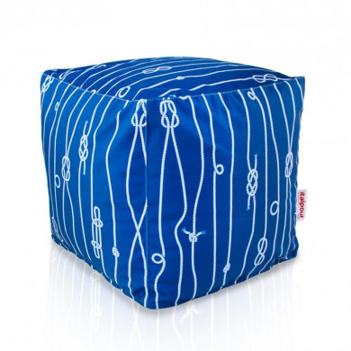 Pouf square marine
