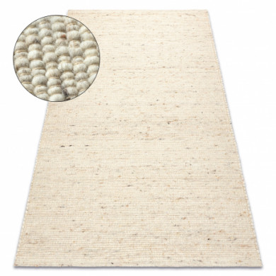 NEPAL 2100 beige carpet - woolen, double-sided, natural