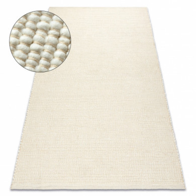 NEPAL 2100 natural, cream - woolen, double-sided, natural