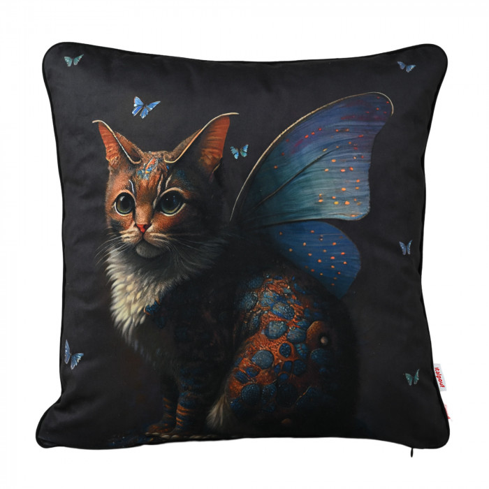 Cat in the Crown Decorative Pillow