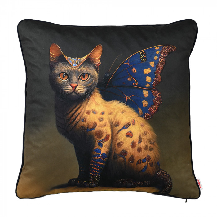 Cat in the Crown Decorative Pillow