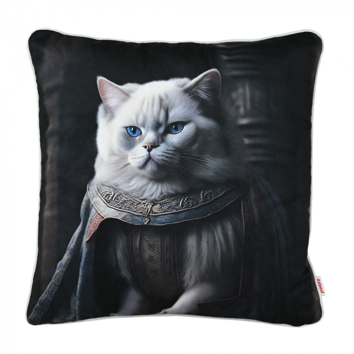 Cat in the Crown Decorative Pillow