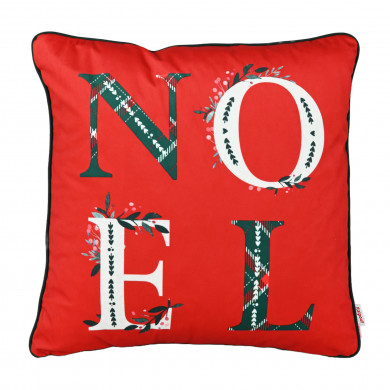 NOEL Red Decorative Pillow