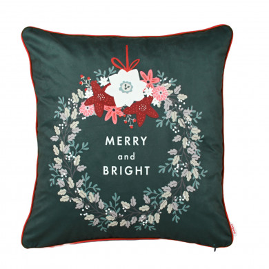 Merry And Bright Decorative Pillow.