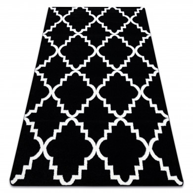 Carpet SKETCH - F343 black/cream trellis