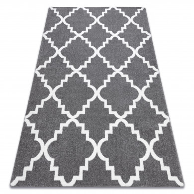 Carpet SKETCH - F343 grey /white trellis