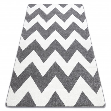 Carpet SKETCH - FA66 grey/white - Zigzag