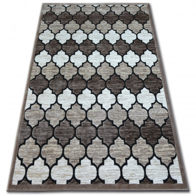 Carpet ACRYLIC YAZZ 3766 D.Beige/Salmon Trellis