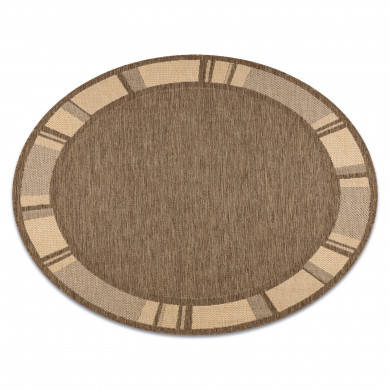 CARPET SIZAL CIRCLE FLOORLUX 20195 coffee / mais