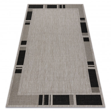 CARPET SIZAL FLOORLUX 20195 silver / black