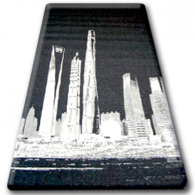 CARPET SIZAL FLOORLUX 20240 black / silver