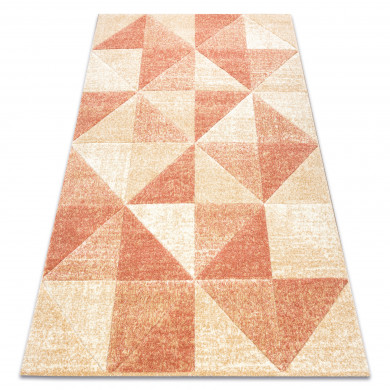Carpet FEEL 5672/17911 Triangles beige/terracotta