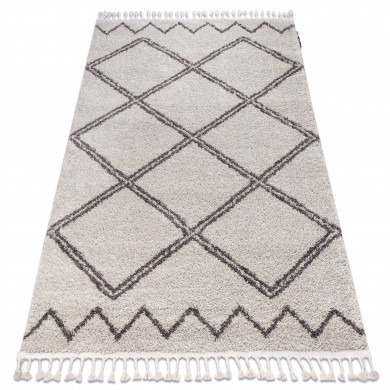 Carpet BERBER ASILA B5970 cream / brown Fringe Berber Moroccan shaggy