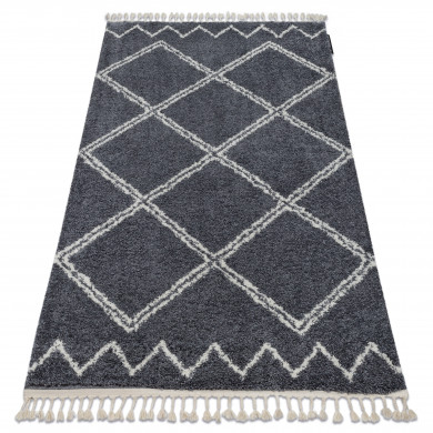 Carpet BERBER ASILA B5970 grey / white Fringe Berber Moroccan shaggy