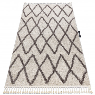 Carpet BERBER BENI cream Fringe Berber Moroccan shaggy