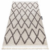 Carpet BERBER BENI cream Fringe Berber Moroccan shaggy