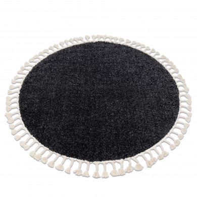 Carpet BERBER 9000 circle grey Fringe Berber Moroccan shaggy