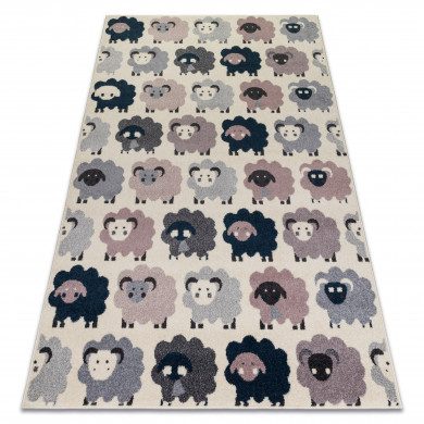 Carpet HEOS 78468 cream / pink / blue / grey SHEEPS