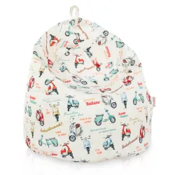 Kids Bean Bag Chair - Premium Printed Fabric