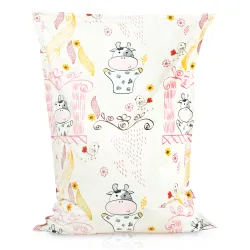 Floor Cushion for Kids - Premium Printed Fabric