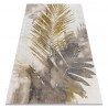 BLISS Z216AZ137 carpet cream / gold - Palm leaves, modern, structural