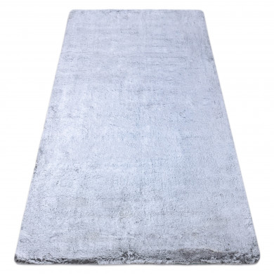 Modern washing carpet LAPIN shaggy, anti-slip grey / ivory