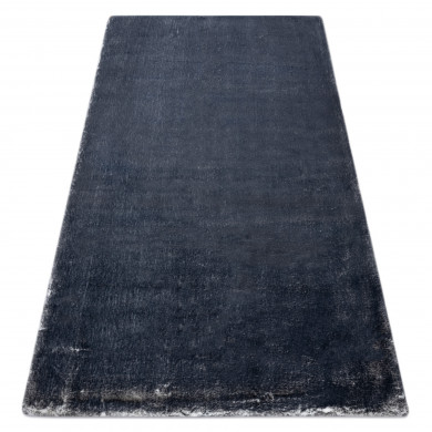 Modern washing carpet LAPIN shaggy, anti-slip ivory / black