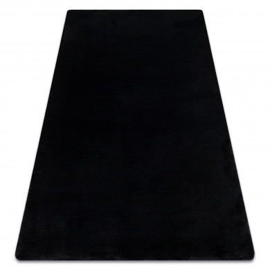 Modern washing carpet POSH shaggy, plush, thick anti-slip black