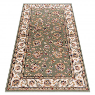 Carpet Wool NAIN Ornament, frame 7338/51088 green / beige