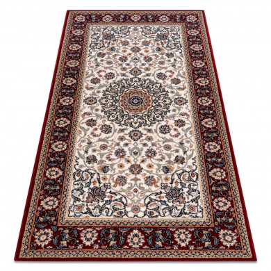 Carpet Wool NAIN Ornament, frame 6635/51036 beige / claret