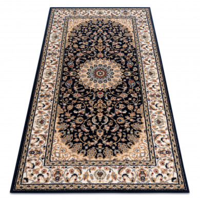 Carpet Wool NAIN Rosette, frame 7177/51011 beige / black