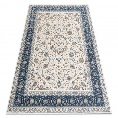 Carpet Wool NAIN Frame ornament 7179/51913 beige / navy