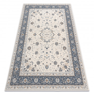 Carpet Wool NAIN Frame ornament 7179/51943 beige / navy