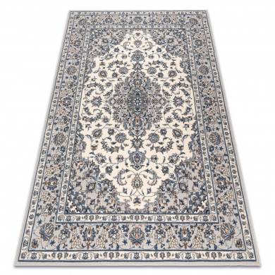Carpet Wool NAIN Frame ornament 7335/51935 beige / navy