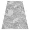 Carpet LIRA E1482 Leaves , structural, modern, glamour - grey