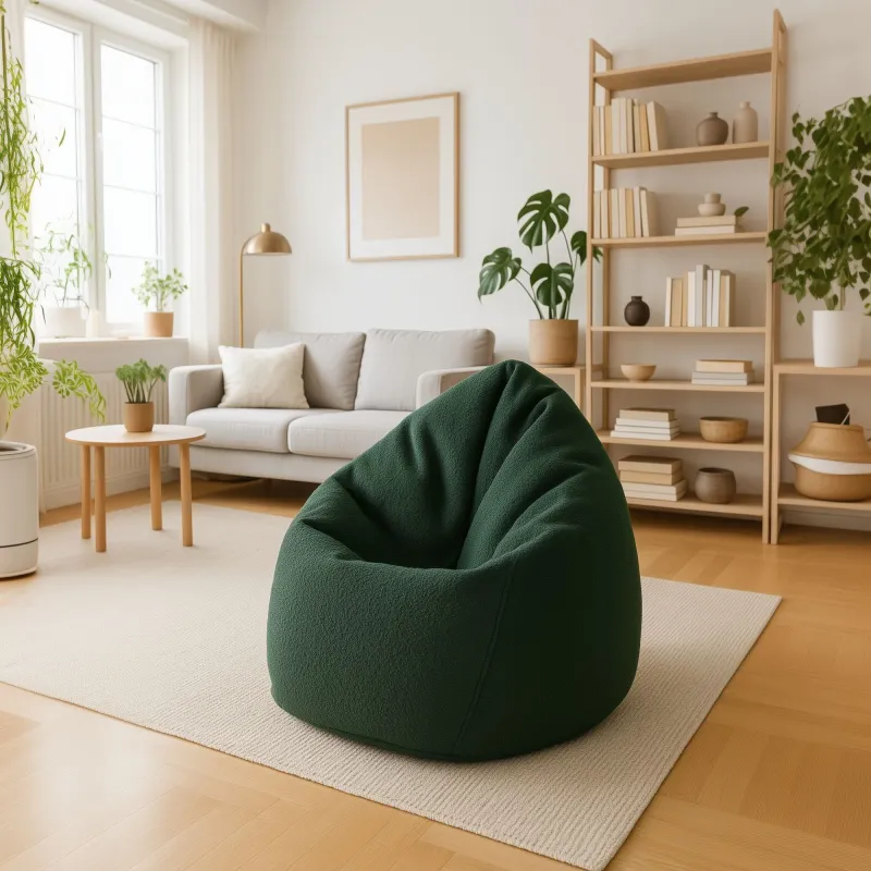 Giant Adult Bean Bag Chair XXL - Teddy Boucle – view 3