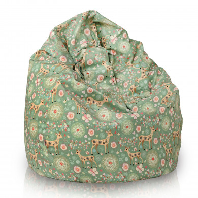 Enchanted Meadow with Deer bean bag