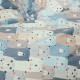 Bears blue pillow square 
